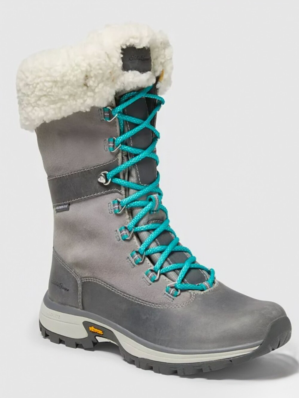 NEW Eddie Bauer Rainier Waterproof Boots Women's 9 Shearling Vibram Winter